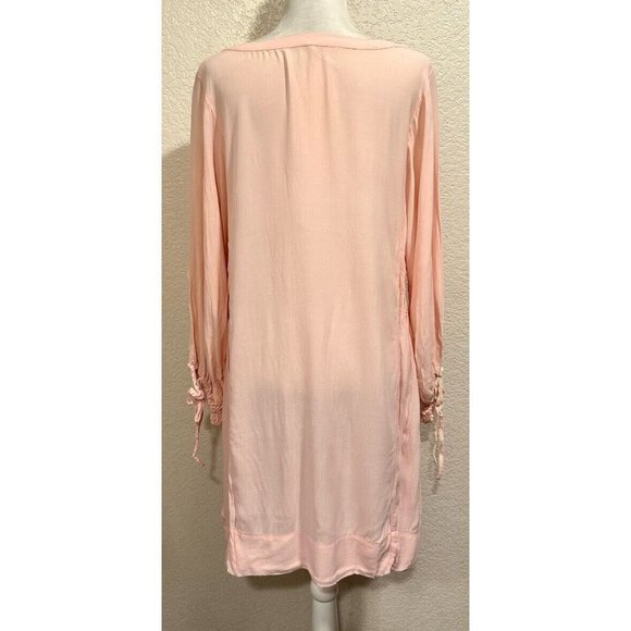 Free People Light Pink Boho Tunic Tassel Dress - Picture 4 of 6